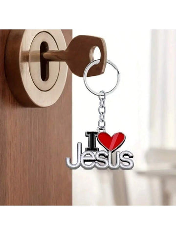 Stylish I Love Jesus Key Chain: Perfect for DIY Jewelry Making and Car Keys