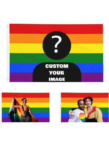 Elevate your space with a personalized touch - customize your own flag with an image and text of your choice. Make a statement and show off your unique personality with this one-of-a-kind addition. Upgrade your decorations and stand out with our customizable flag.