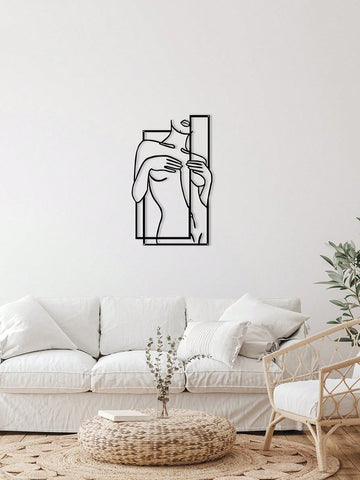 This Modern Metal Lines Wall Art is the perfect addition to any stylish home decor. With its unique design and sleek metal construction, this piece is sure to make a statement on any wall. It also makes for a thoughtful housewarming gift, adding a touch of elegance to any new home.