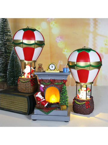 Miniature Light-Emitting Christmas Resin Houses: Festive Holiday Decor Collection