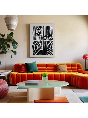 Upgrade your home decor with our Bold Minimalist Black and White Geometric Canvas Art Poster. With its sleek and modern design, this piece adds a touch of sophistication to any room. Made with high-quality materials, it is sure to elevate your space and impress your guests. Perfect for the contemporary home.