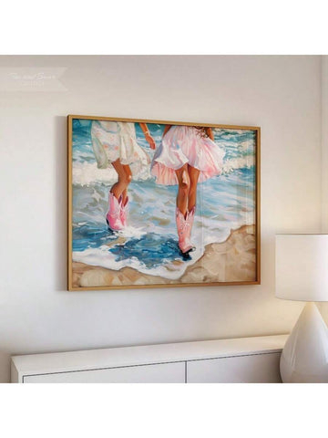 Add a touch of retro western charm to your space with this Chic Pink Cowgirl Boots Canvas Art. Perfectly suited for girly bedrooms and living areas, this artwork blends vintage style with a playful pink palette, creating a unique focal point that complements both modern and classic decor. Crafted on high-quality canvas, it offers durability and vibrant color retention, making it an ideal choice for those seeking to infuse personality and warmth into their interiors.