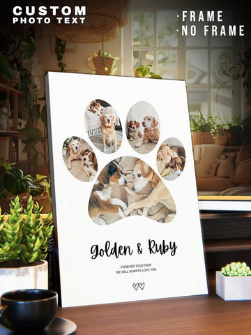 Display your love for your furry friend with our Custom Pet Photo Canvas Print. This personalized wall art is perfect for any pet lover's home or as a special gift for a loved one. Preserve precious memories and add a unique touch to your decor with a high-quality canvas print.