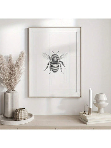 Enhance your modern home decor with our Elegant Black and White Bee Canvas Wall Art. Featuring a beautifully framed decorative insect print, this piece adds a touch of sophistication to any room. Made with high-quality materials and expert craftsmanship, this canvas art is sure to impress.