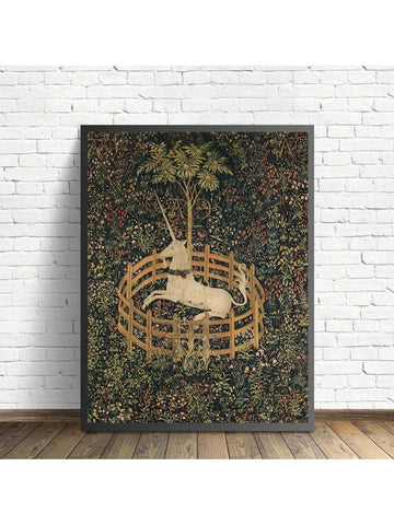 Enhance your home decor with our Enchanted Unicorn Wall Art. This unframed canvas print features a captivating fantasy design that will bring a touch of magic to any room. Made with high-quality materials, this wall art will add a unique and enchanting touch to your home.