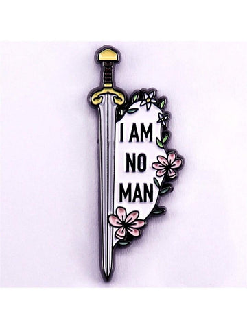 This "I Am No Man" Sword Decoration Lapel Pin Badge is the perfect accessory for any LGBT individual or ally. Its unique design features a sword and the empowering phrase "I Am No Man," making it a great symbol of strength and resilience. Wear it with pride and show your support for the community.