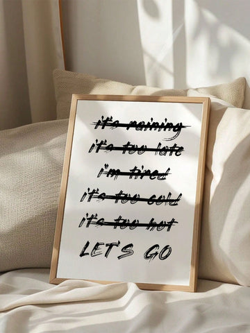 Elevate your workout space with our "Let's Go" motivational poster, designed specifically for serious athletes and fitness enthusiasts. This professionally crafted wall art serves as a daily reminder of your commitment to excellence. The bold typography and clean design ensure maximum impact during those crucial moments when mental fortitude matters most