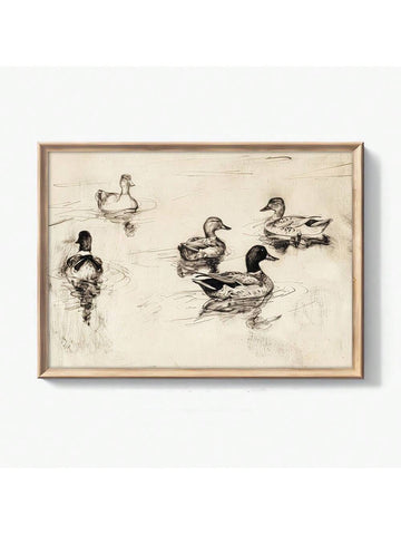 Elevate your farmhouse decor with our Minimalist Retro Duck Sketch Poster. This unframed canvas print features a modern twist on a classic sketch, perfect for any home styling. With a simple and sleek design, this poster will add a touch of sophistication to your space. Expertly crafted for a timeless look.