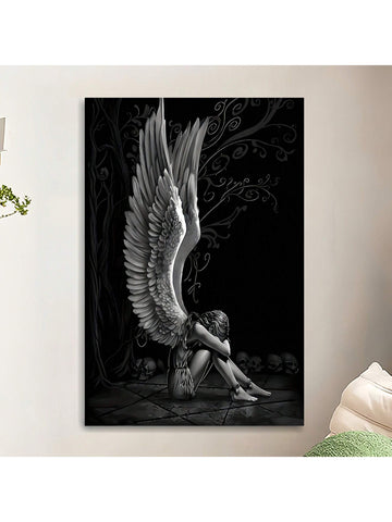 Elevate your space with this Modern Black and White Angel Wings Canvas Art, designed to bring a sophisticated and inspiring touch to any home or office. The monochrome palette complements diverse decor styles, while the detailed wing design adds a sense of grace and tranquility. Crafted for durability and visual impact, this canvas art serves as a striking focal point that enhances ambiance and reflects refined taste.