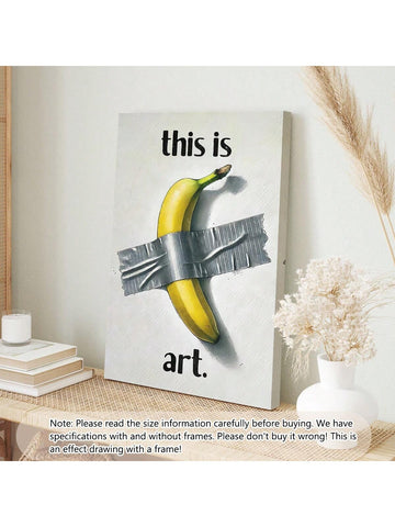 Upgrade your wall décor game with our Modern Minimalist Unframed Banana Tape Art Poster. Made with high-quality materials, this quirky poster adds a touch of fun and style to any room. The perfect addition for those looking to elevate their interior design.