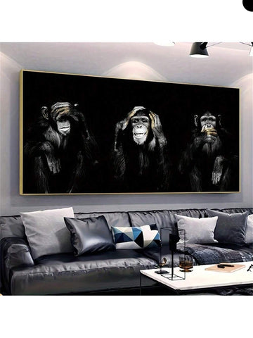 Elevate your living space with the Playful Monkey Trio Canvas Art Print, a modern touch of nature-inspired decor. This vibrant artwork captures the lively spirit of three monkeys, bringing warmth and character to any living room or bedroom. Crafted with attention to detail, it blends contemporary style with a playful theme, making it an ideal centerpiece that sparks conversation and enhances your home’s ambiance.