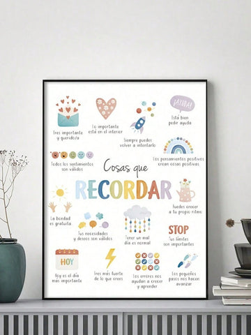 Spanish Quotes Wall Art for Kids offers thoughtfully designed canvas decor that brings inspiration and calm to therapy rooms and quiet spaces. Featuring uplifting messages in Spanish, this artwork supports emotional well-being and encourages positive thinking. Its vibrant yet soothing design makes it an ideal addition to environments focused on growth, healing, and relaxation for children.