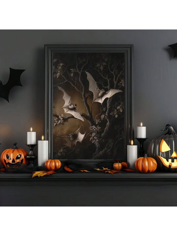 Elevate your Halloween décor with this Modern Bats Canvas Art, blending spooky charm with contemporary elegance. Featuring sleek bat silhouettes in a minimalist design, this piece adds a sophisticated seasonal touch to any room. Crafted on high-quality canvas, it ensures durability and vibrant detail, making it a perfect statement for your home during the festive season