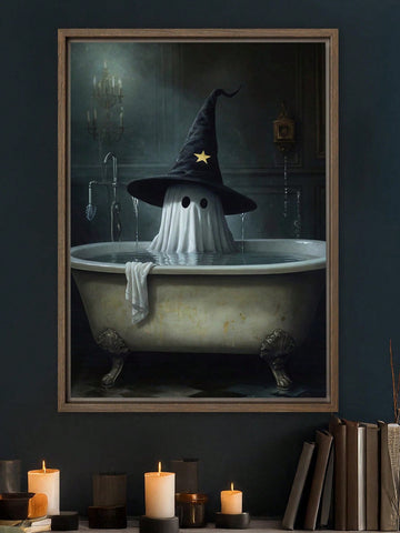 Add a touch of eerie charm to your home with the Spooky Ghost in Bath Canvas Wall Art. This unique piece captures a playful yet haunting ghostly figure in a bathtub, making it an ideal Halloween decoration for your living room, bedroom, or bathroom. Crafted with high-quality canvas, it offers vivid detail and durability, enhancing your seasonal décor with a sophisticated spooky vibe. Perfect for those who appreciate subtle, expert-themed Halloween accents.