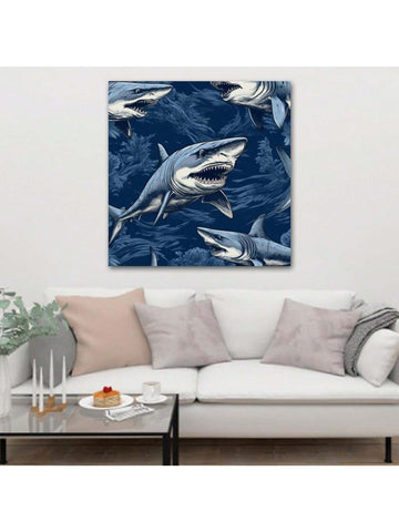 Transform any room into a stylish and trendy space with our sea shark canvas wall art. Perfect for living rooms, bedrooms, and offices, this art piece adds a modern touch to your home decor. Made with high-quality materials, it is a perfect addition to elevate any space.