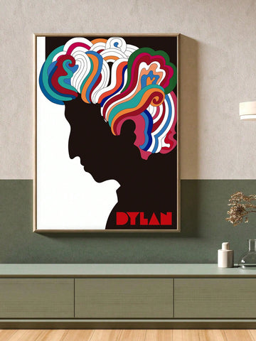 Expertly designed by Milton Glaser in the 1960s, this unframed Bob Dylan vintage music poster adds a touch of 60s folk art to any wall. Display your love for iconic music with this piece, making it the perfect addition to any music lover's decor.