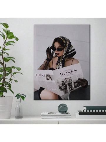 This unframed canvas poster features a stylish woman wearing sunglasses, adding a touch of urban elegance to any modern home décor. Made from high-quality materials, it is the perfect wall art choice for those looking for a chic and sophisticated addition to their living space.