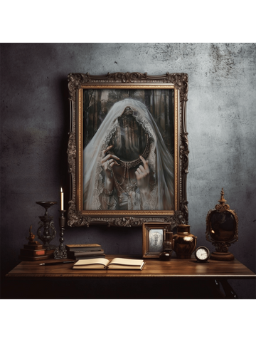 Elevate your space with the Victorian Mirrored Forest Art Poster, a striking piece that blends gothic elegance with moody, atmospheric charm. Perfect for stylish homes and dorm rooms, this poster captures a mirrored forest scene that adds depth and intrigue to any wall. Its sophisticated design complements a range of decor styles, creating a captivating focal point that invites reflection and imagination. Ideal for those seeking unique, artful accents with a timeless Victorian influence.