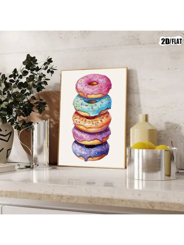 Add a playful yet sophisticated accent to your living or workspace with this Whimsical Doughnut Canvas Art. Crafted to complement modern interiors, this piece brings a lighthearted charm while maintaining a sleek aesthetic. Its vibrant colors and clean design make it an ideal focal point that enhances creativity and mood without overwhelming your décor. Perfect for those seeking a unique blend of fun and style in their environment.