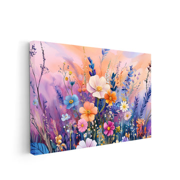 Transform your living room, sofa backdrop, or bedside into a scenic oasis with our Wildflower Garden Canvas Wall Art. Featuring a vibrant, detailed floral landscape print, this piece will add a touch of natural beauty to any space. Create a peaceful and inviting ambiance for your home with this stunning home decor piece.