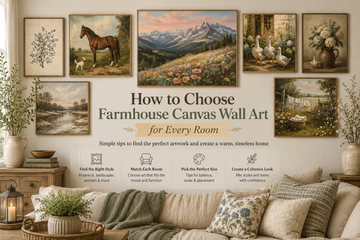 How to Choose Farmhouse Canvas Wall Art for Every Room