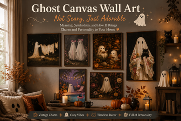 Ghost Canvas Wall Art: Why Ghosts Aren’t Scary, but Surprisingly Cute