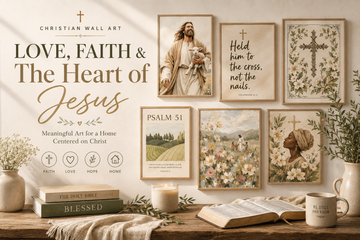 Christian Wall Art: Love, Faith, and the Heart of Jesus