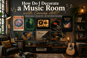 How Do I Decorate a Music Room with Canvas Art?