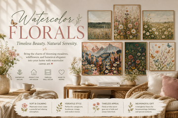 Watercolor Floral Wall Art: Bringing the Beauty of Nature Indoors