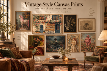 Vintage Style Canvas Prints for Timeless Home Decor