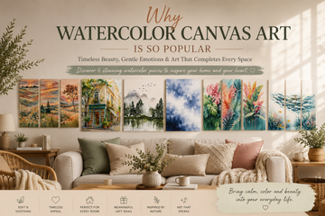 Why Watercolor Canvas Art Is So Popular