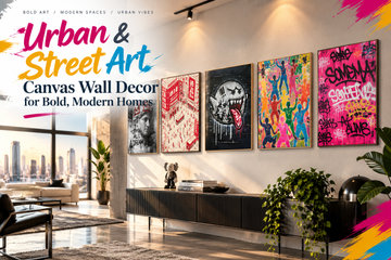 Urban & Street Art Canvas Wall Decor for Bold, Modern Homes