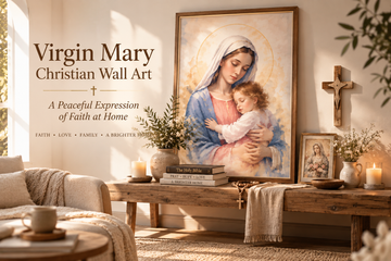 Virgin Mary Christian Wall Art: A Peaceful Expression of Faith at Home
