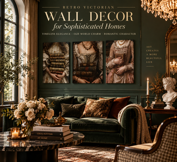 Retro Victorian Wall Decor for Sophisticated Homes: Timeless Elegance, Old World Charm and Romantic Character