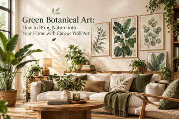 Green Botanical Art: How to Bring Nature into Your Home with Canvas Wall Art