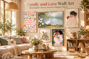 Family and Love Wall Art: Meaningful Canvas Art for a Happy Home