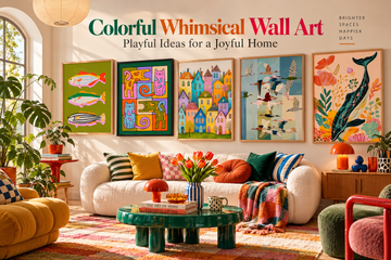 Colorful Whimsical Wall Art for a Joyful Home