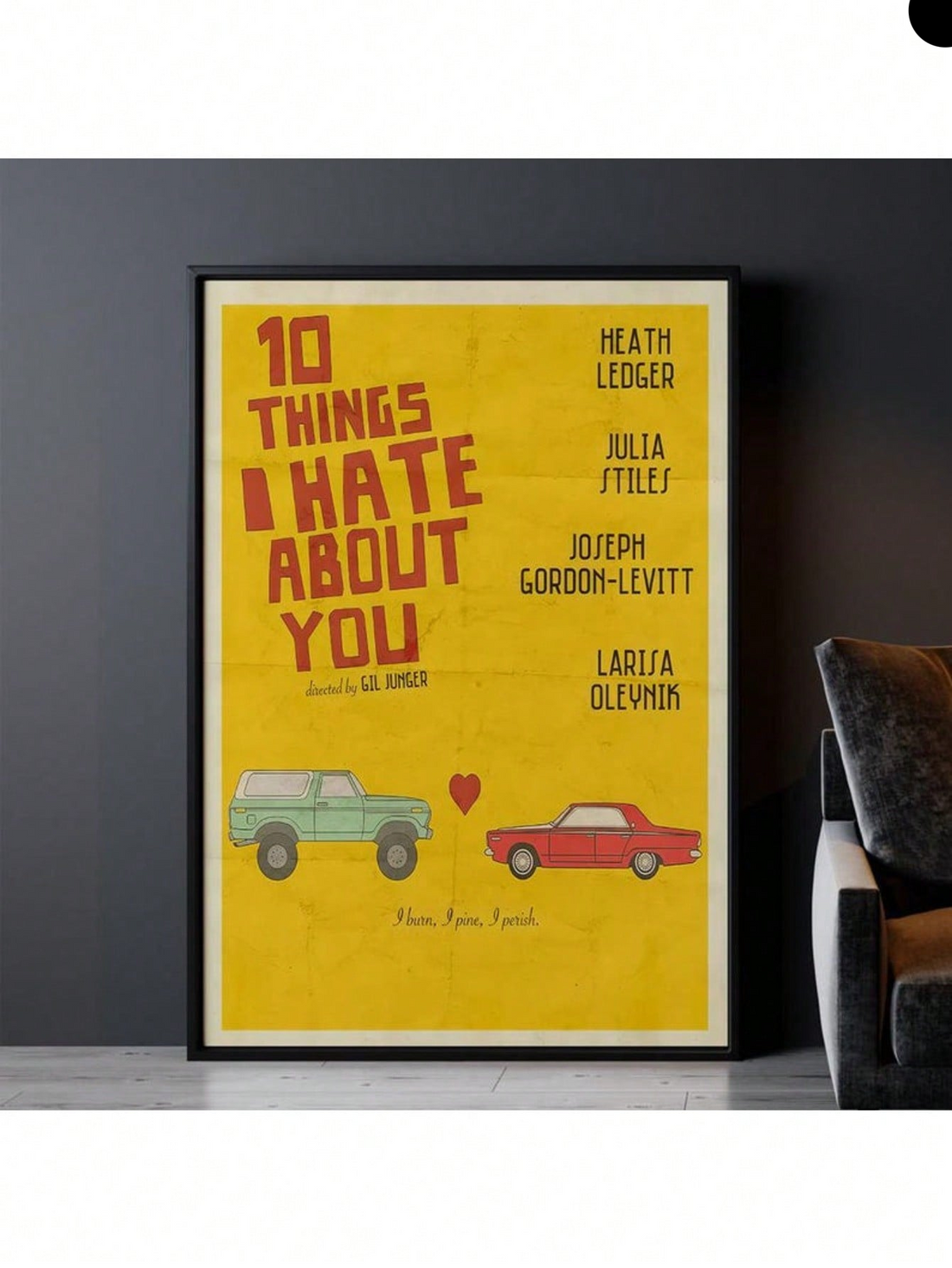 Celebrate a cult classic with the 10 Things I Hate About You Movie Poster, a stylish addition to any home or office wall. This high-quality poster captures the film’s iconic mood and imagery, making it an ideal gift for fans and a sophisticated piece for personal decor. Its clean design complements various interior styles, adding a touch of nostalgia and cinematic charm to your space. Perfect for collectors and movie enthusiasts seeking unique, expressive wall art.