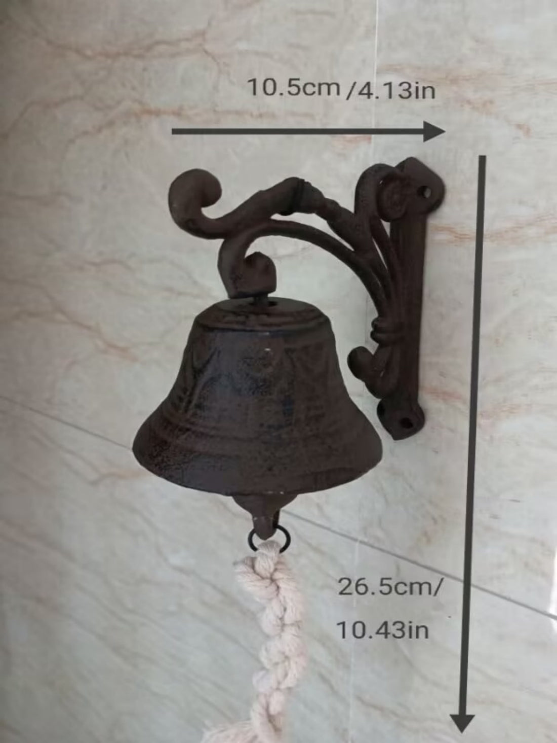 Add a touch of vintage charm to your door or home with Retro Bell Decor. This stylish piece will transport you back in time, adding a unique and timeless touch to your space. With its classic design and high-quality construction, this bell will become a beloved addition to your decor.