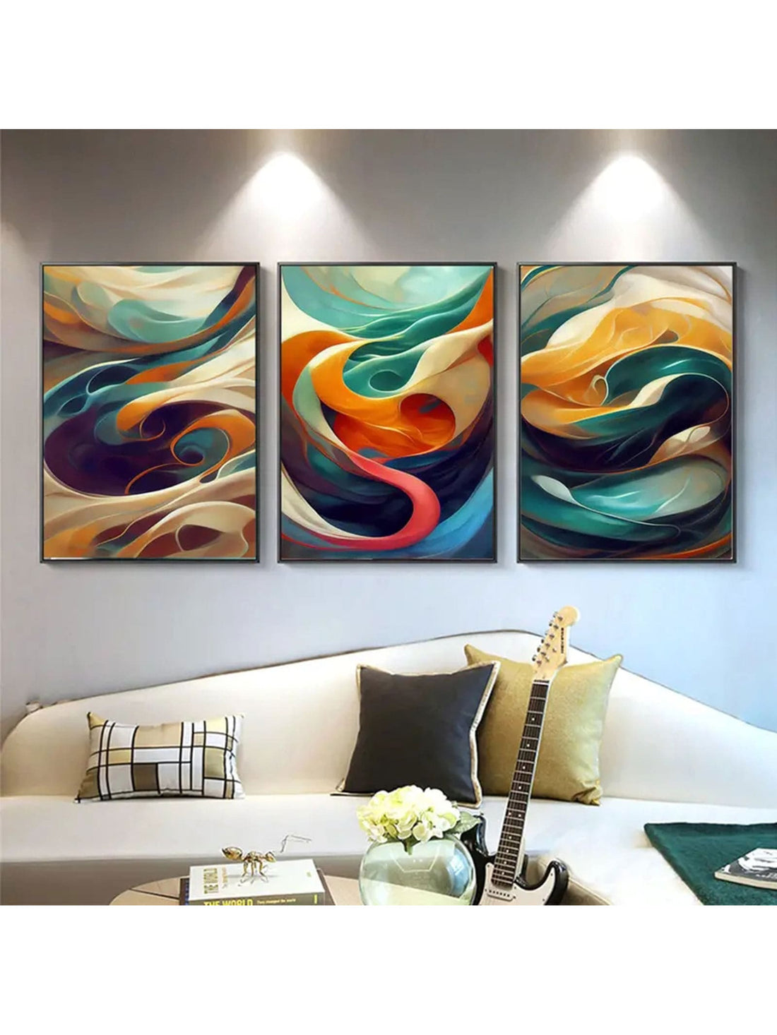 Enhance your home decor with our Nordic Abstract Canvas Painting Set. This set includes 3 unframed wall art pieces, each showcasing abstract designs that will add a touch of modern elegance to any room. Made with high quality canvas material, these paintings are durable and long-lasting. Perfect for adding a unique and sophisticated touch to your living space.