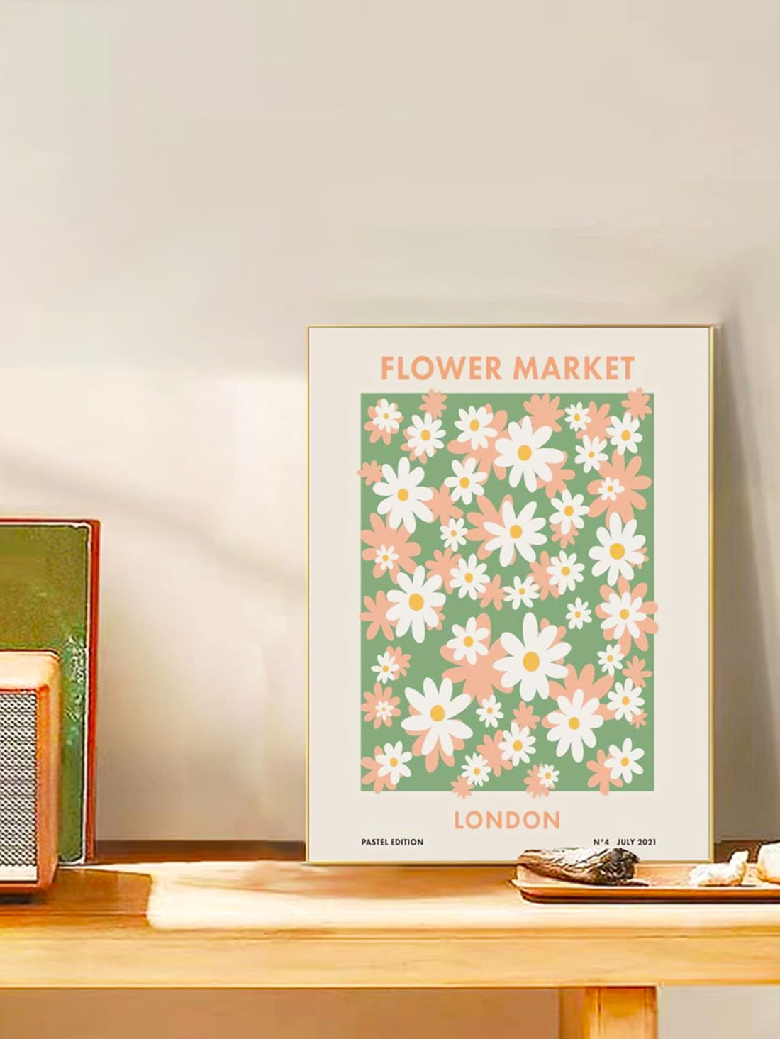 Add a charming touch to your home decor with our Pink Daisy Print Canvas Art. Featuring a waterproof design, this floral print can be displayed on a wall or table. Made with high-quality canvas, it adds a touch of beauty to any room.