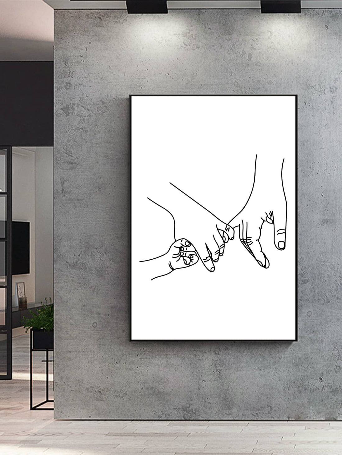 Create a warm and welcoming atmosphere in your home with our Family Togetherness decorative wall art. Featuring a frameless line drawing design, it adds a modern touch to any room. Embrace the beauty of family and enjoy the benefits of togetherness every day.