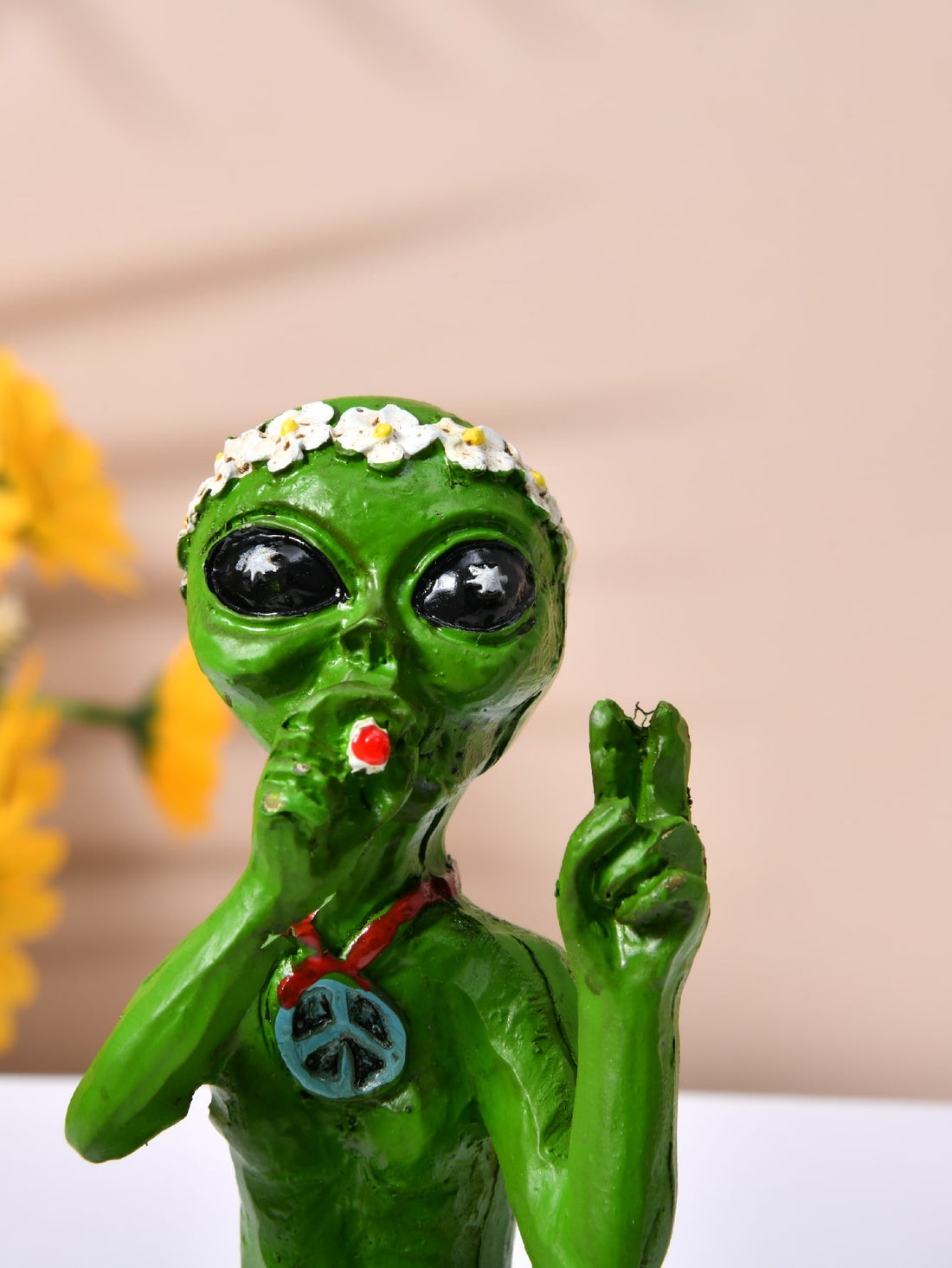 The Galactic Garden Guardian is a unique addition to any home decor, making for a perfect Christmas gift. This resin figurine features a charming combination of an alien dwarf and an angel, providing a touch of whimsy and protection to any space. Crafted with expert precision, this figurine will be a conversation starter in any room.