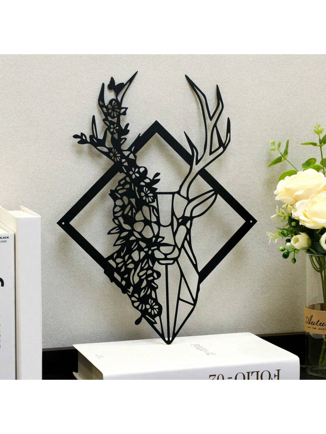 Discover the perfect addition to your cabin decor with this stunning Rustic Elegance Large Metal Deer Wall Art. Crafted with intricate details, this piece showcases a majestic deer in a rustic design. Made of high-quality metal, it is durable and enhances the overall aesthetic of your space.