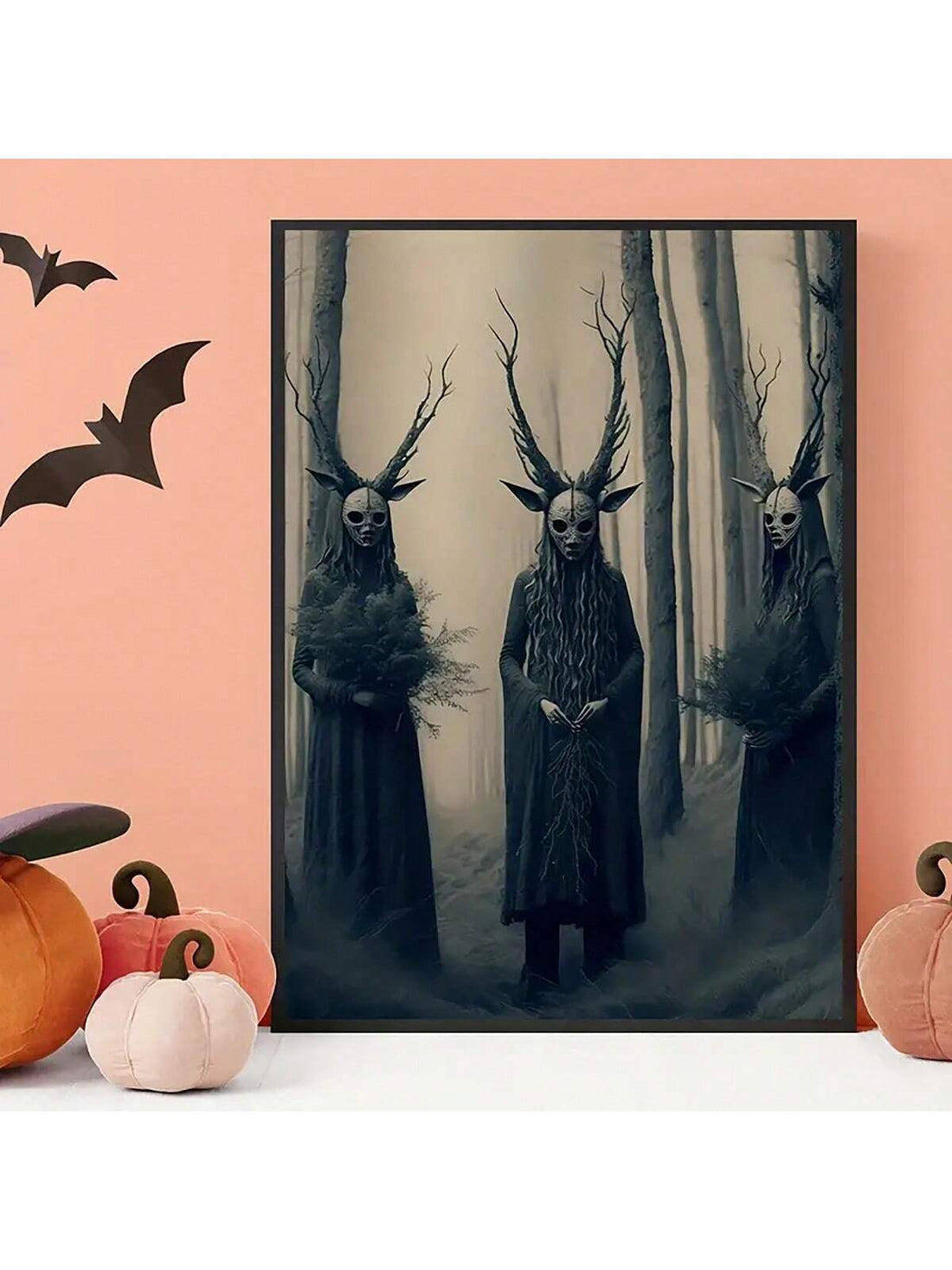 This Retro Forest Witch Canvas Poste is the ideal addition to your Halloween home decor. Featuring a vintage design, it's the perfect gift for any bedroom or living room. With no frame, it's easy to hang and adds a touch of spooky charm to any room.