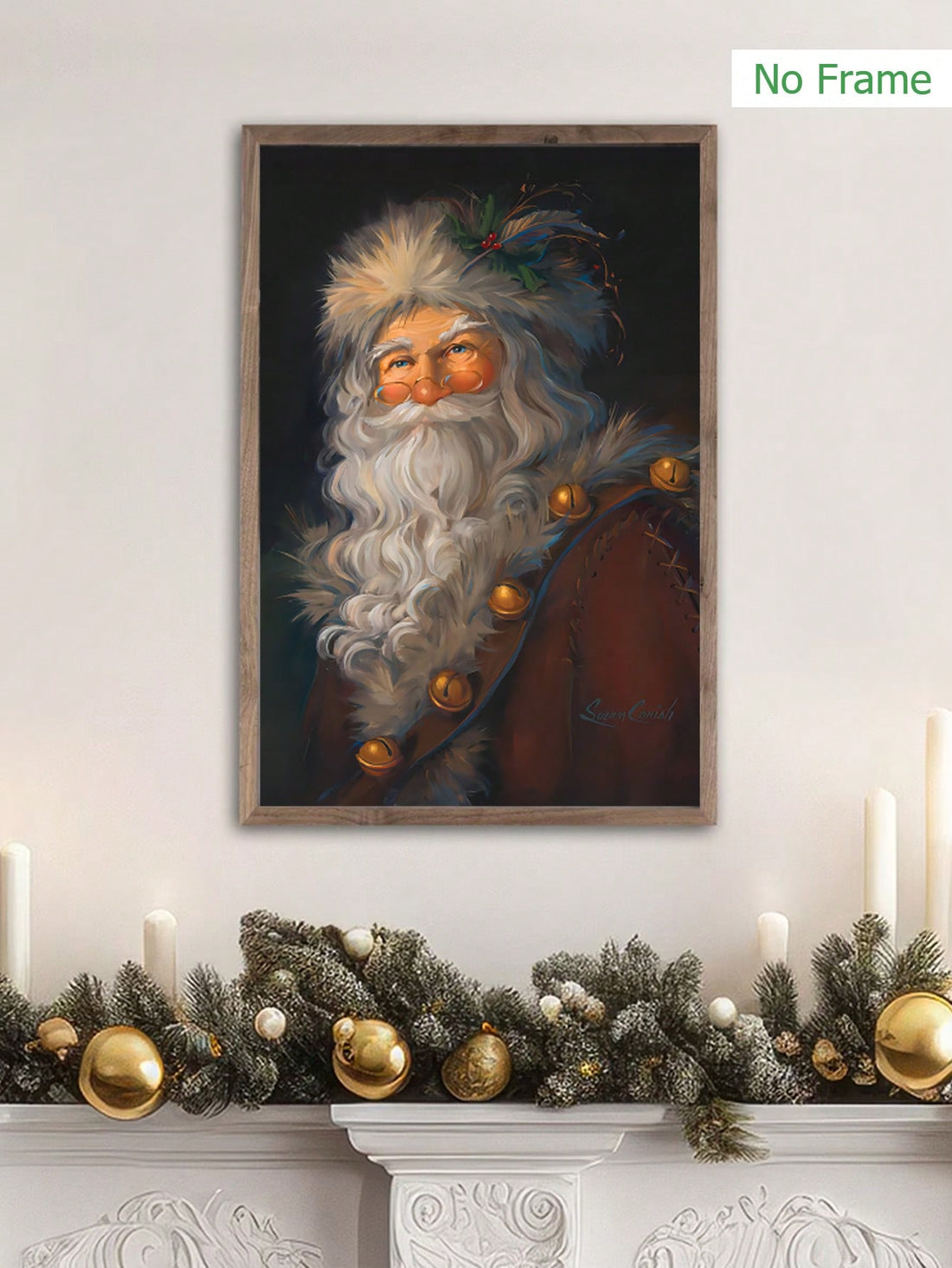 Add a touch of holiday cheer to your home with our Festive Santa Claus Art Painting Canvas. With expertly crafted detail and vibrant colors, this canvas is the perfect decoration to brighten up your space. Transform your home into a winter wonderland and spread joy with this beautiful piece of art.