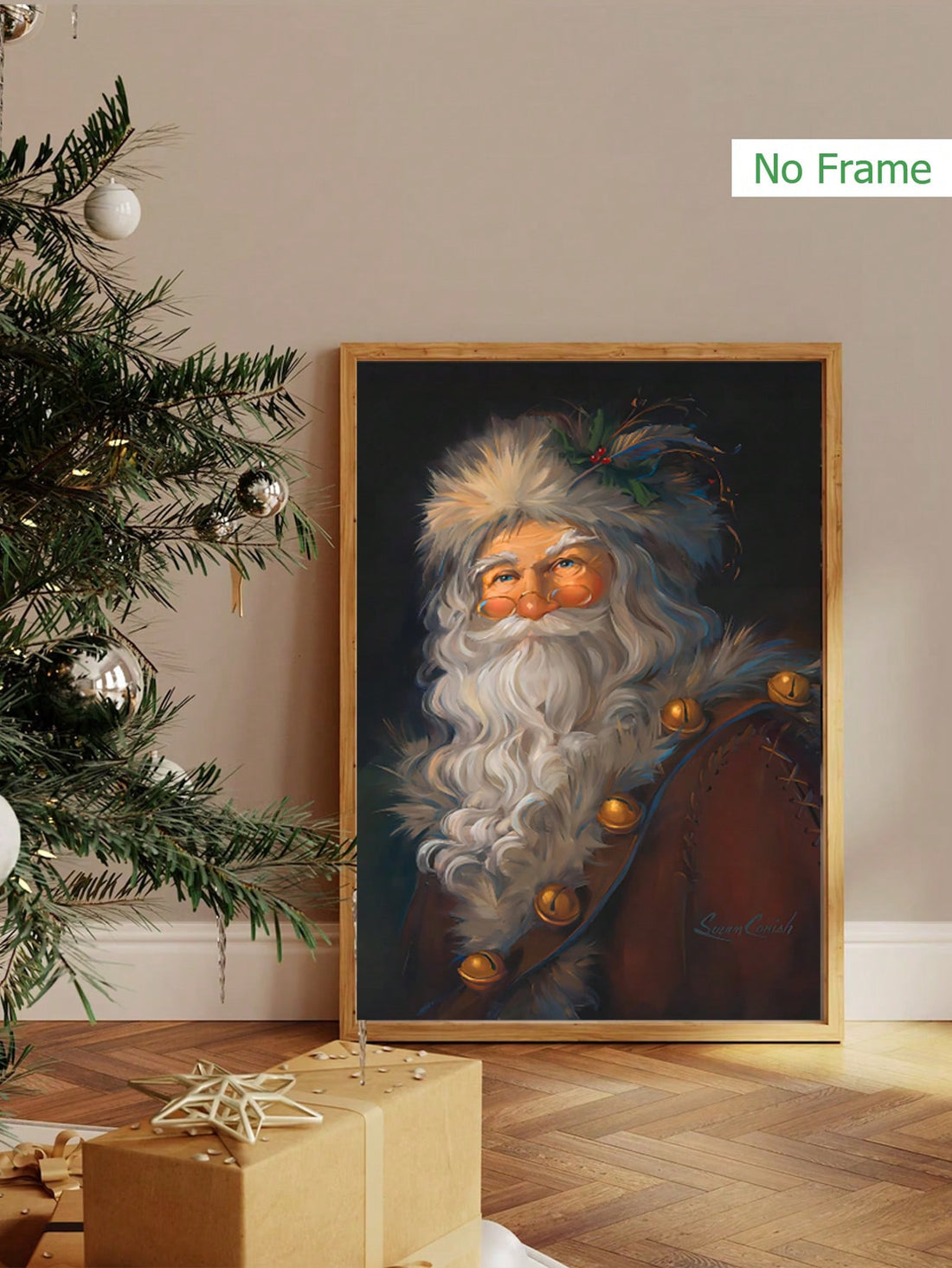 Add a touch of holiday cheer to your home with our Festive Santa Claus Art Painting Canvas. With expertly crafted detail and vibrant colors, this canvas is the perfect decoration to brighten up your space. Transform your home into a winter wonderland and spread joy with this beautiful piece of art.