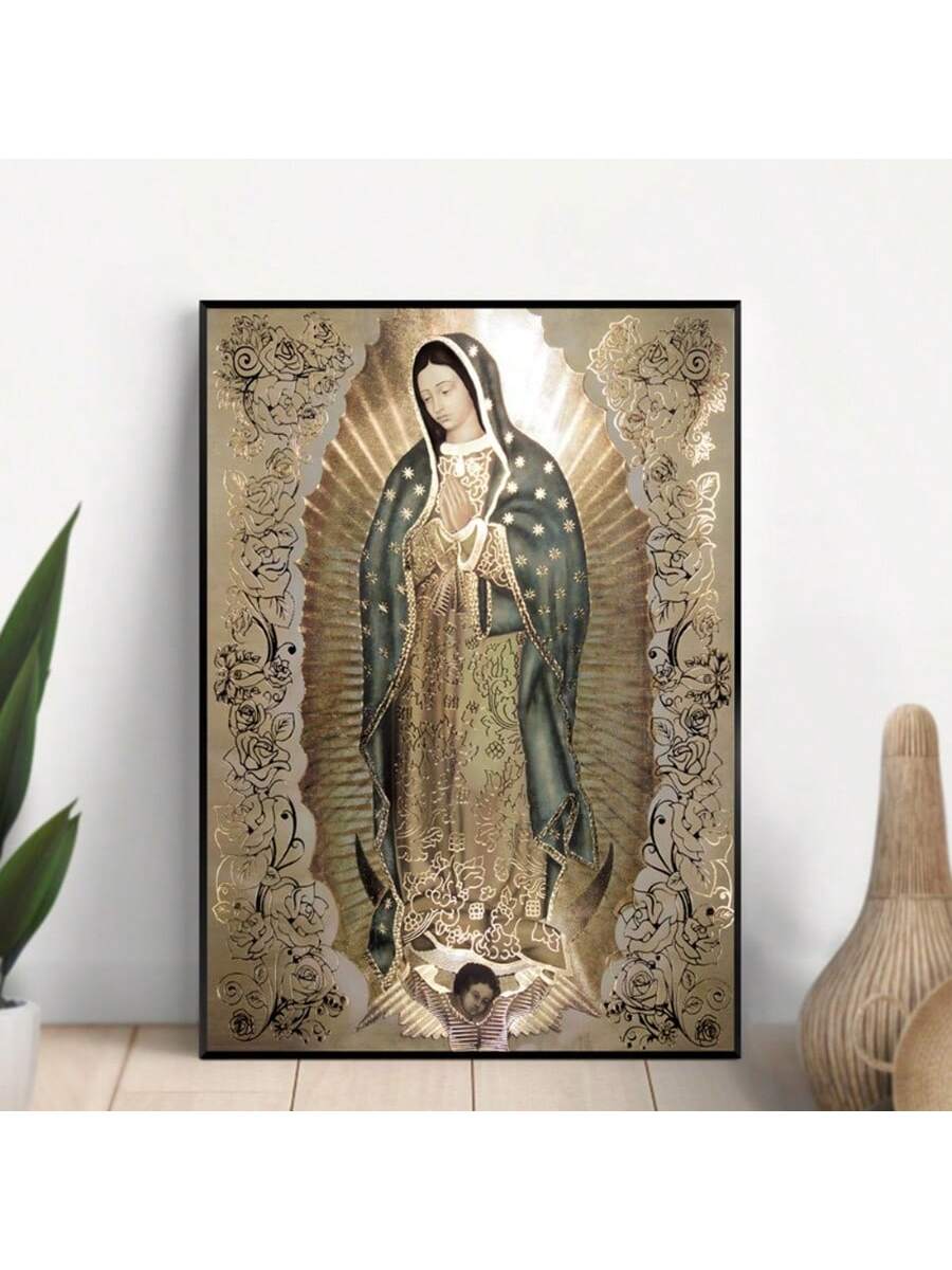 Elevate your living space with the Elegant Guadalupe Mother of God Canvas Poster, a refined piece designed to inspire tranquility and devotion. Perfect for bedrooms and living rooms, this artwork combines timeless religious symbolism with sophisticated aesthetics, creating a serene atmosphere. Crafted on high-quality canvas, it offers durability and vivid detail, making it a meaningful addition to your home décor.