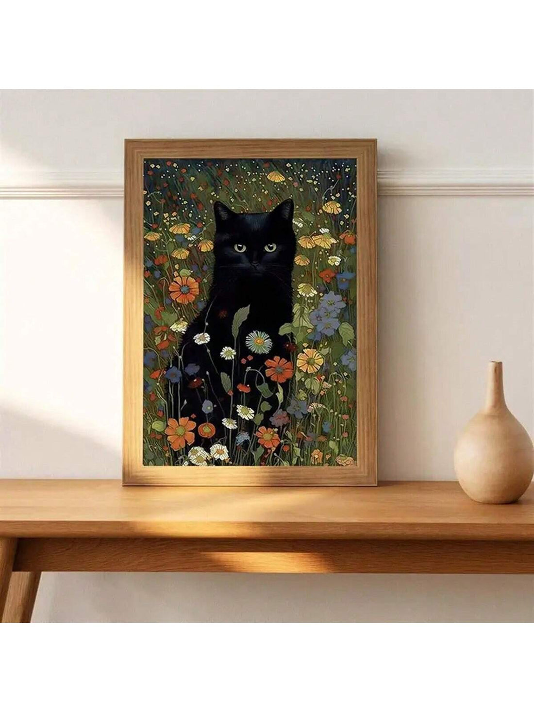 This Charming Cat Oil Painting is a must-have for any cat lover's home decor collection. With its beautiful and detailed brushstrokes, it captures the essence of our feline friends perfectly. Add a touch of charm and sophistication to any room and showcase your love for cats.