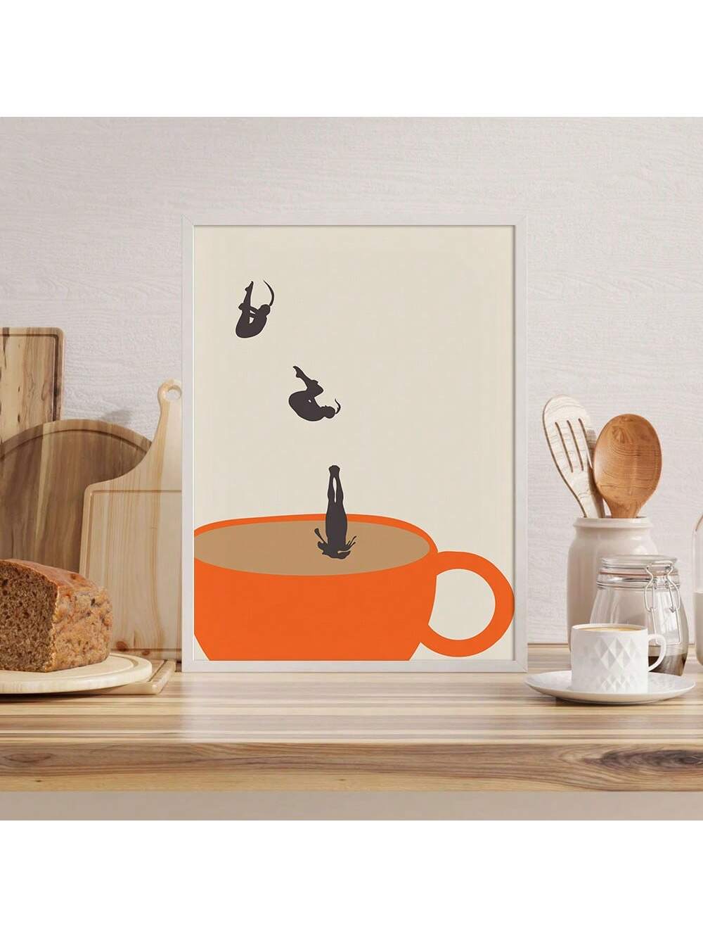 This Retro Coffee Art Canvas Print is the perfect addition to your kitchen decor. The minimalist design features a trendy aesthetic that will elevate any living space. Made from high-quality materials, this print boasts durability and style. Add a touch of retro charm to your home with this unique piece.